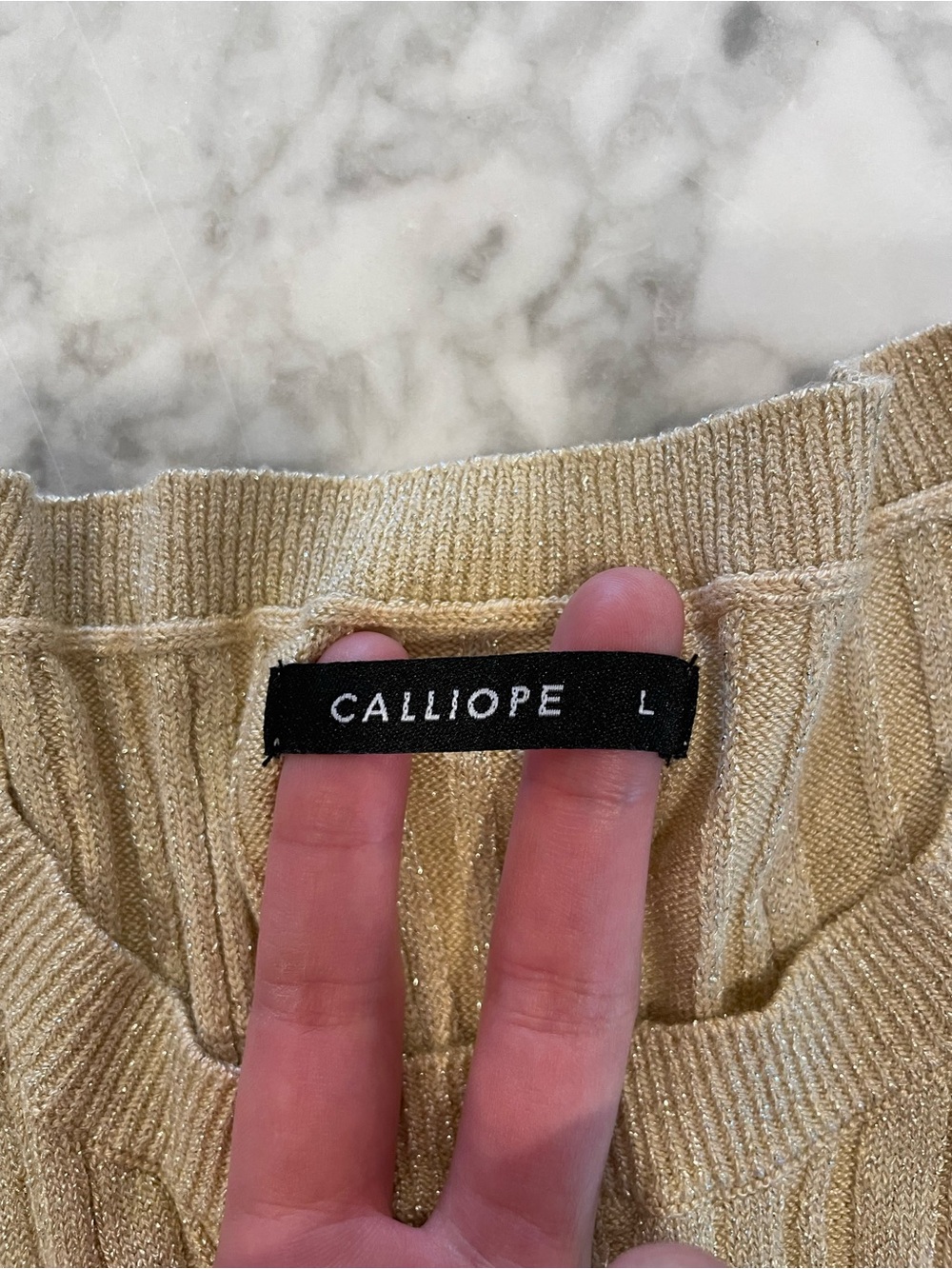 Calliope Ribbed Scoop-Neck Long Sleeve - Picture 4 of 5